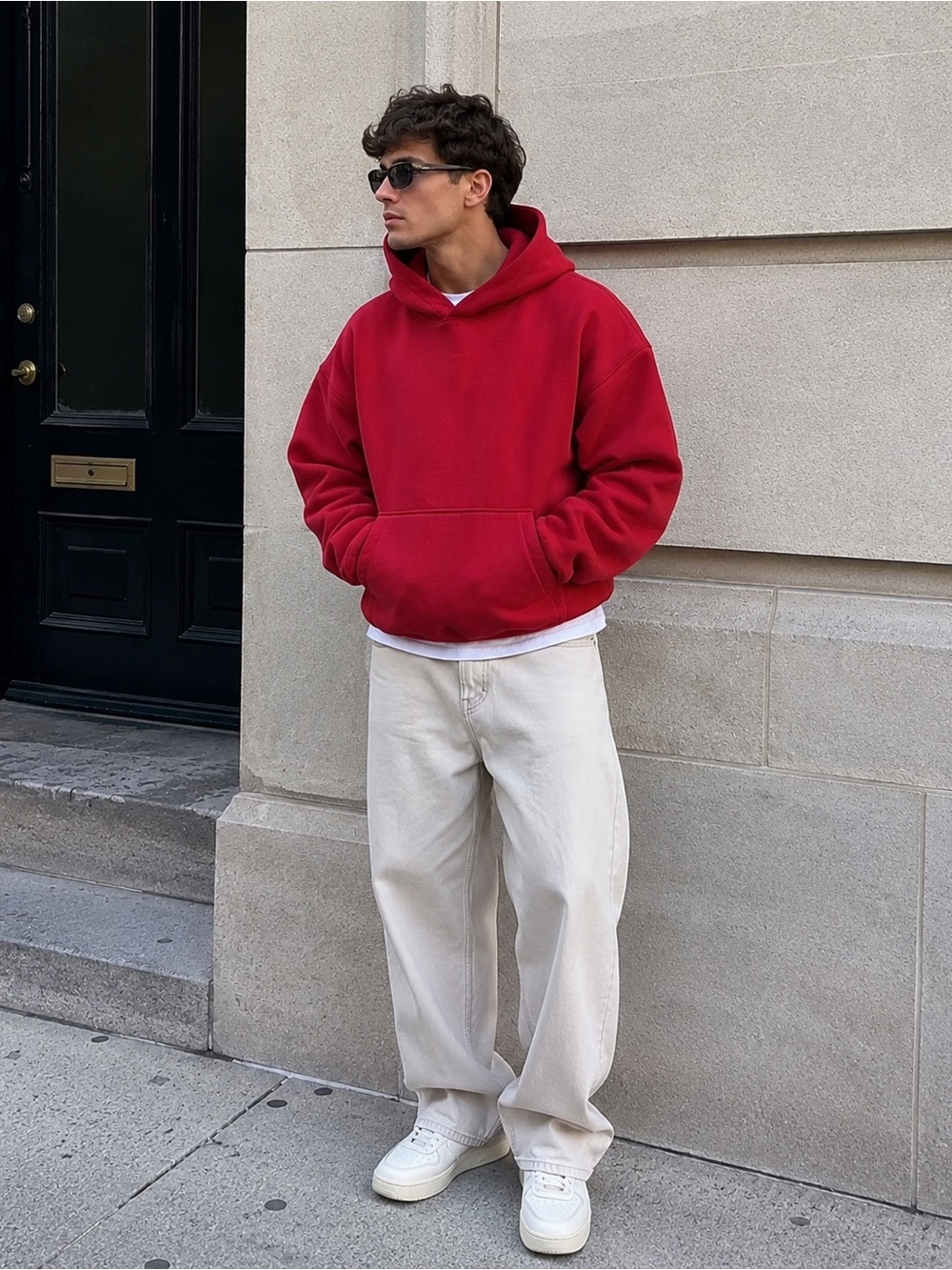 Gap x Yeezy YZY The Perfect Hoodie Medium Red Hypebeast Streetwear Kanye West